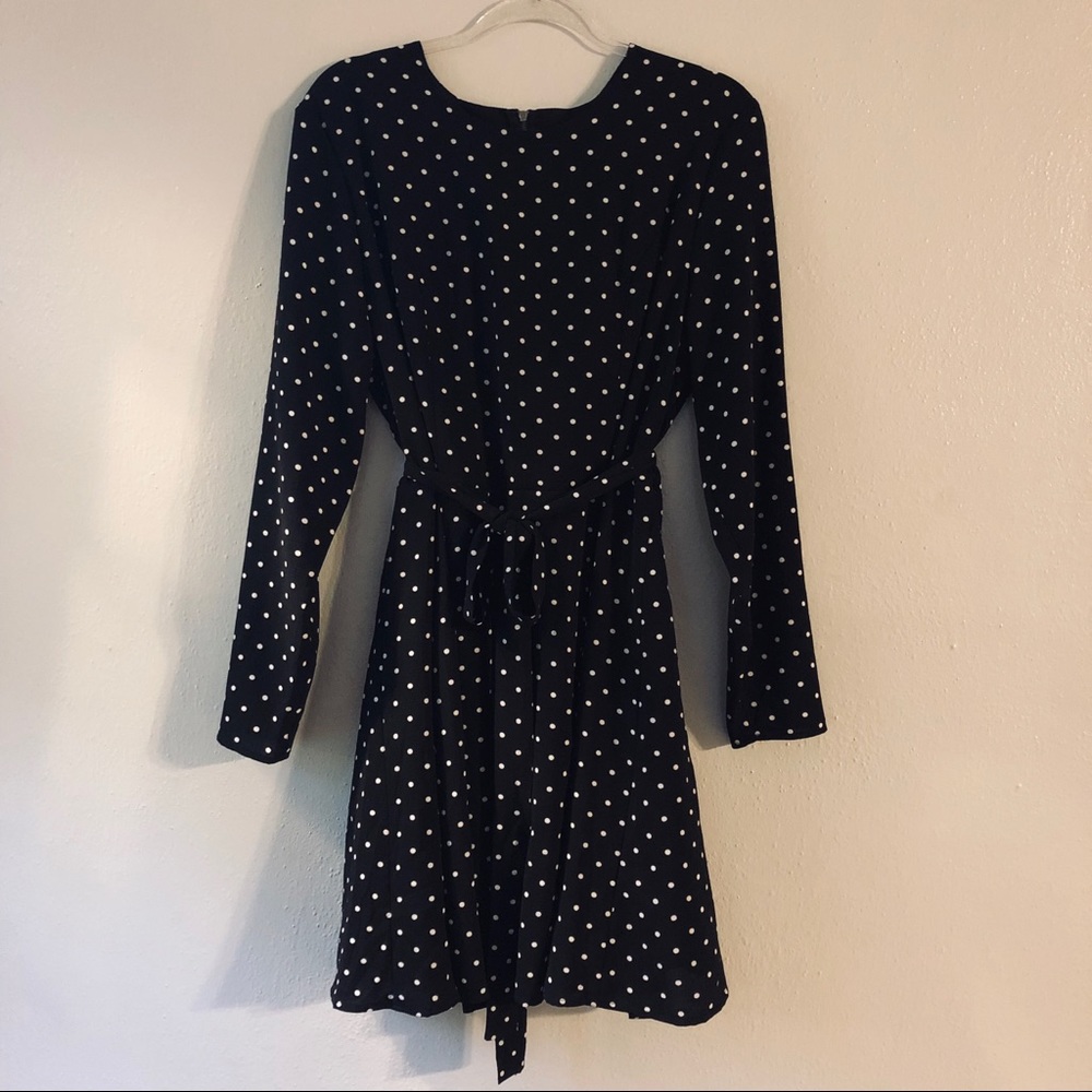 Xhilaration. Black, Polka Dot Long Sleeve